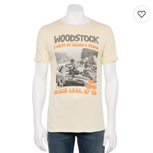 Woodstock Beige/Tan Graphic Tee
